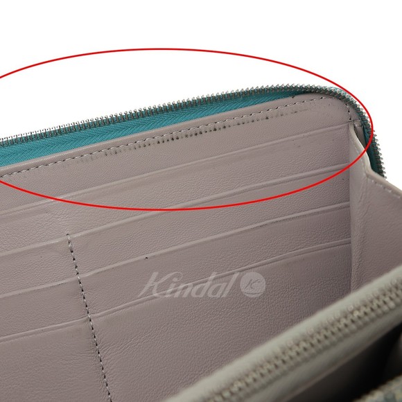 CELINE Large Zip Multi-Function Long Wallet Blue - Picture 9 of 11